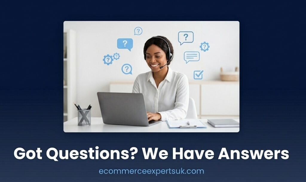  ecommerce SEO services UK customer support FAQ