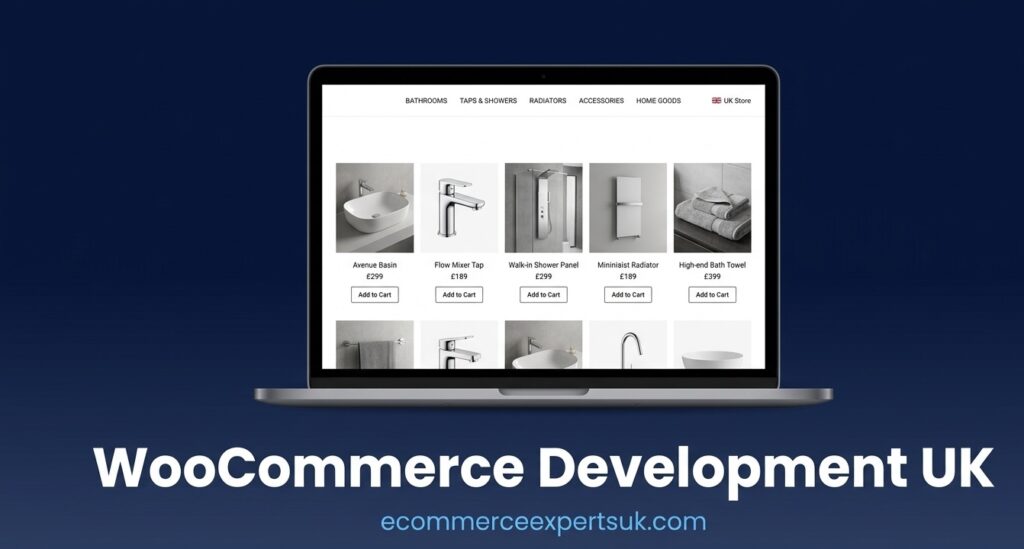 WooCommerce development UK bathroom ecommerce website