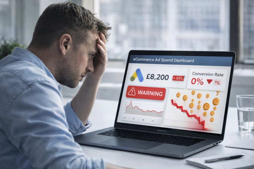 Red flags to fix on UK ecommerce site before 
spending on ads 2026