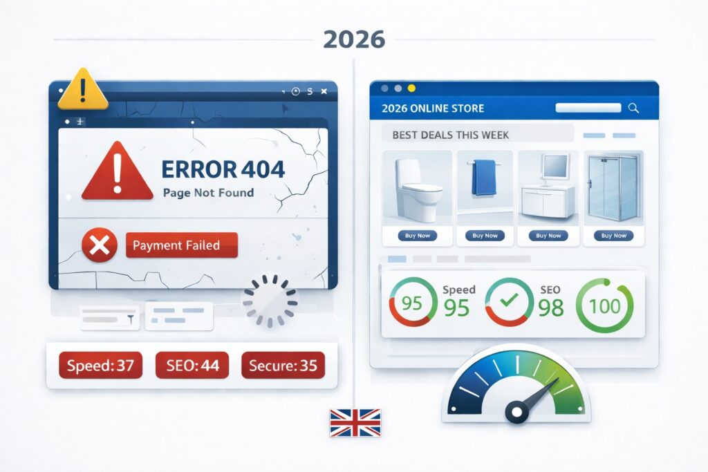 Why ecommerce website maintenance matters more 
in 2026 for UK online stores