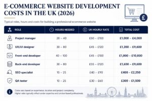 ecommerce website development cost