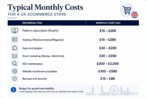 website monthly cost